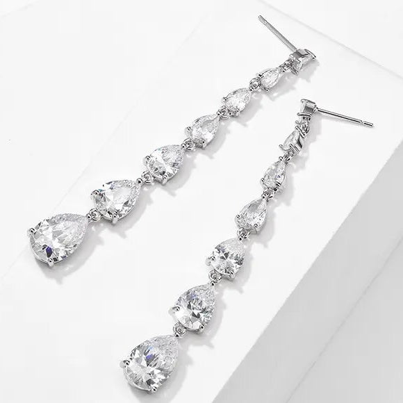Luxury Water Drop Crystal Earrings