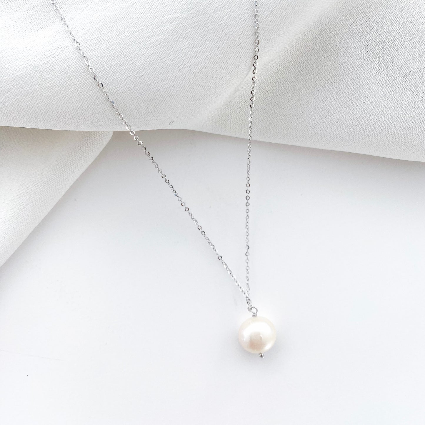 Wish Bone Crystal and Pearl Earring, Comb and Necklace Set
