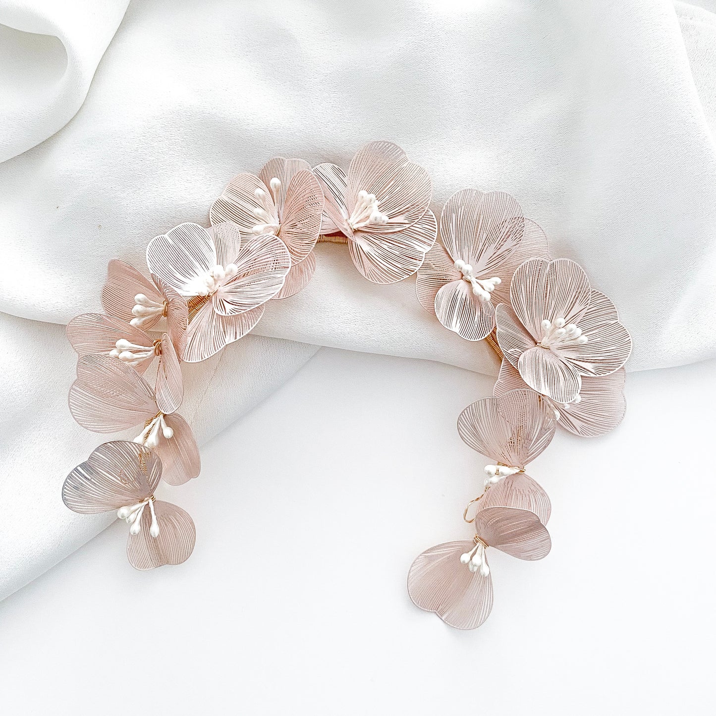 Light Pink Flower Headband/Vine