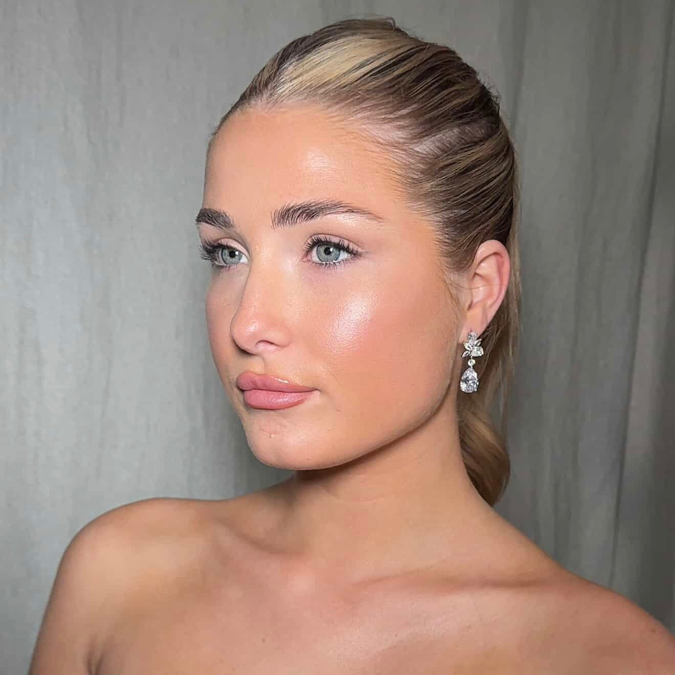 Adore Silver Flower Dangle Earrings