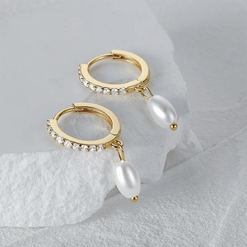 Dainty Pearl and Crystal Huggies