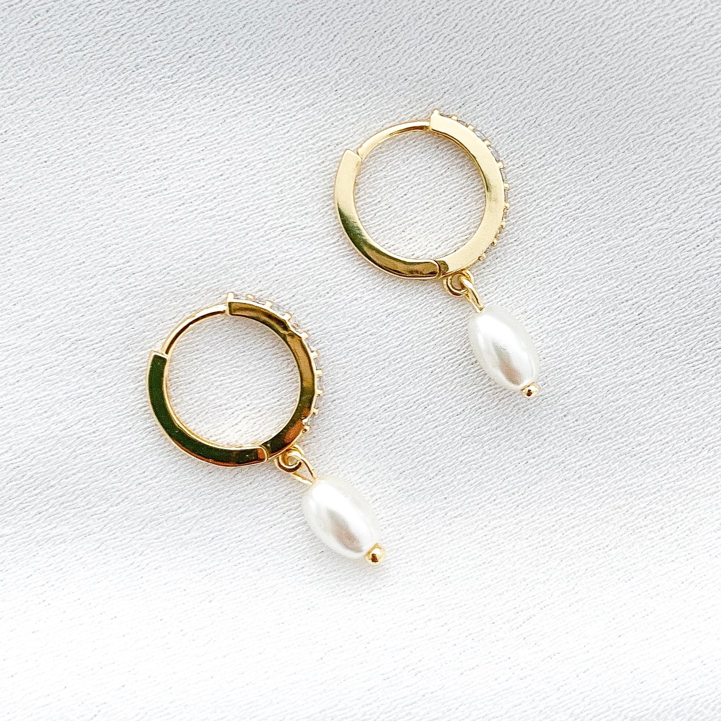 Dainty Pearl and Crystal Huggies