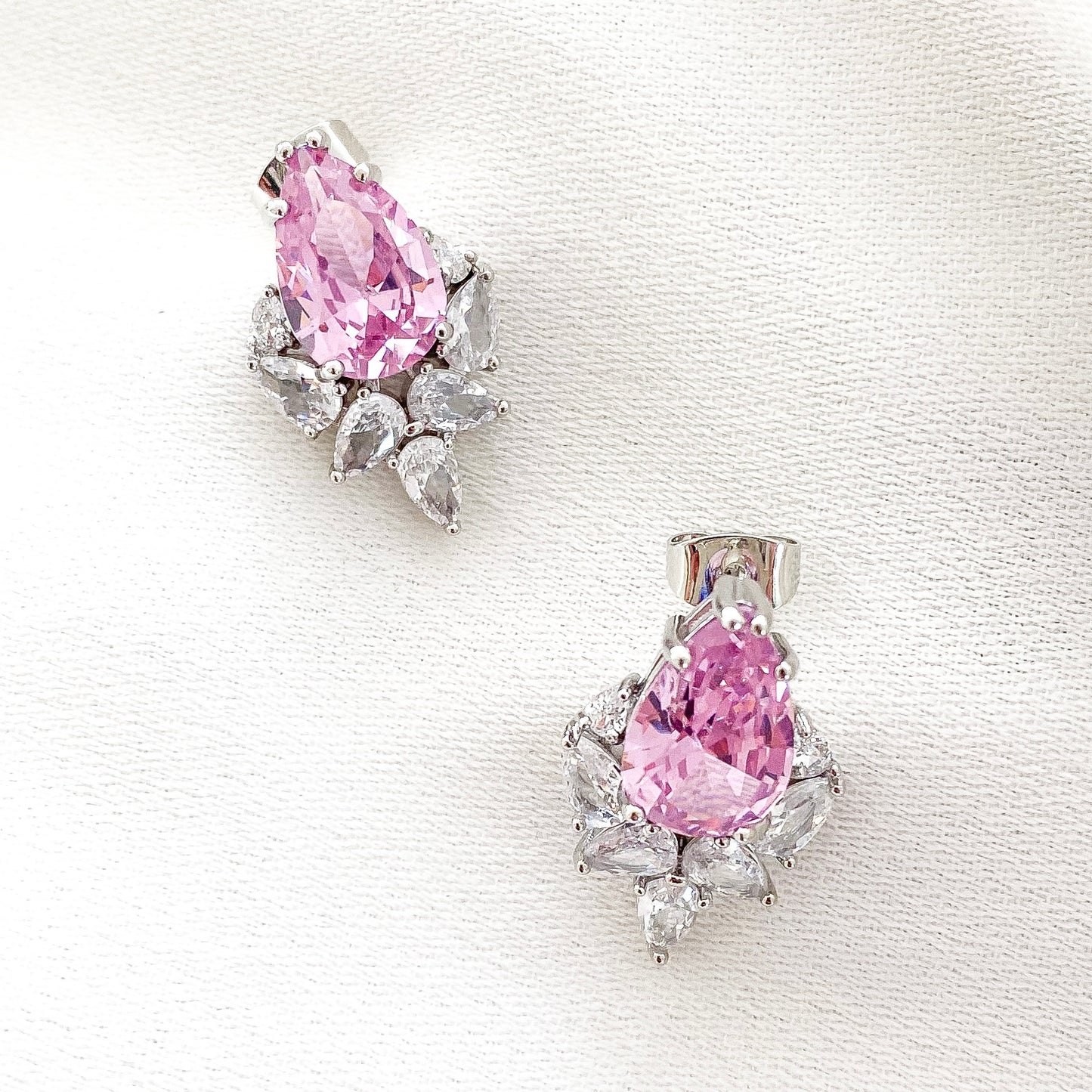 Liberté Pink Crystal Studs