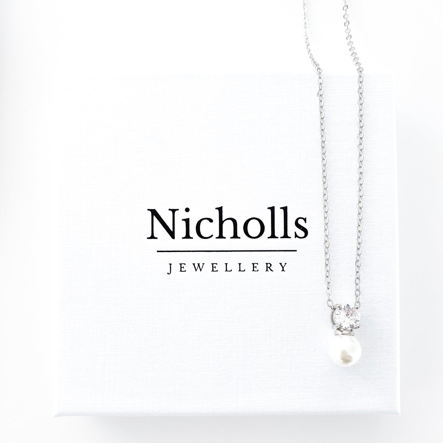 Dainty Pearl and Crystal Set