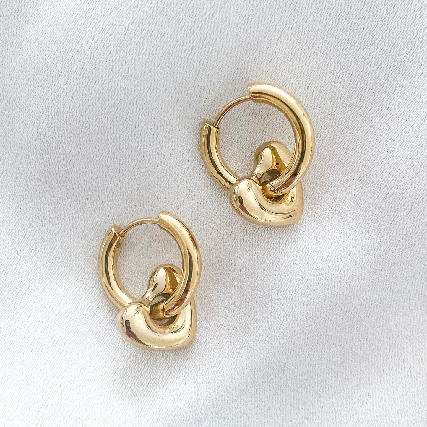 Detachable Heart Hoops