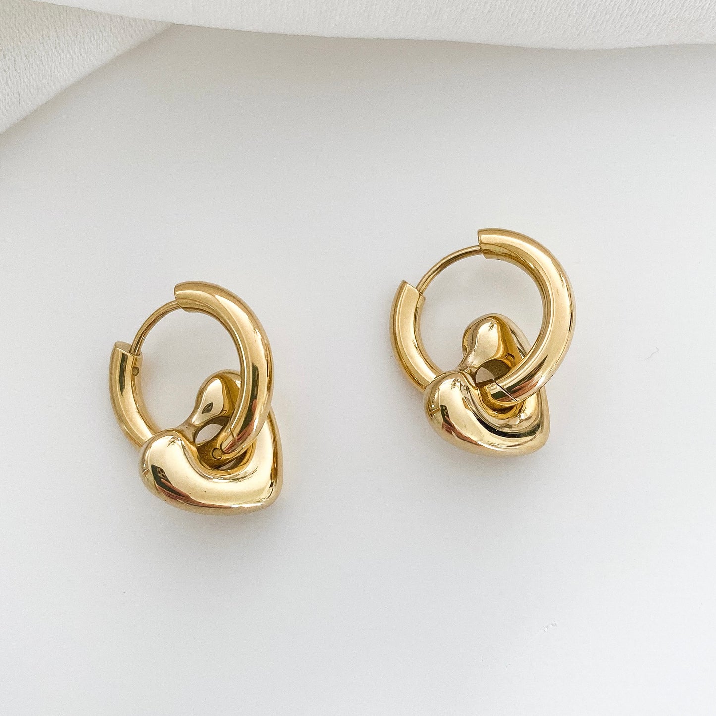 Detachable Heart Hoops