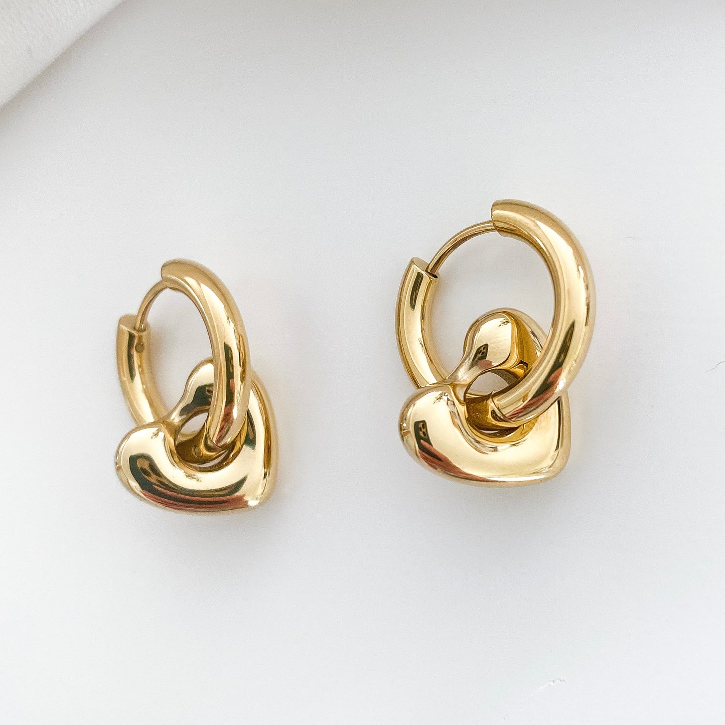 Detachable Heart Hoops