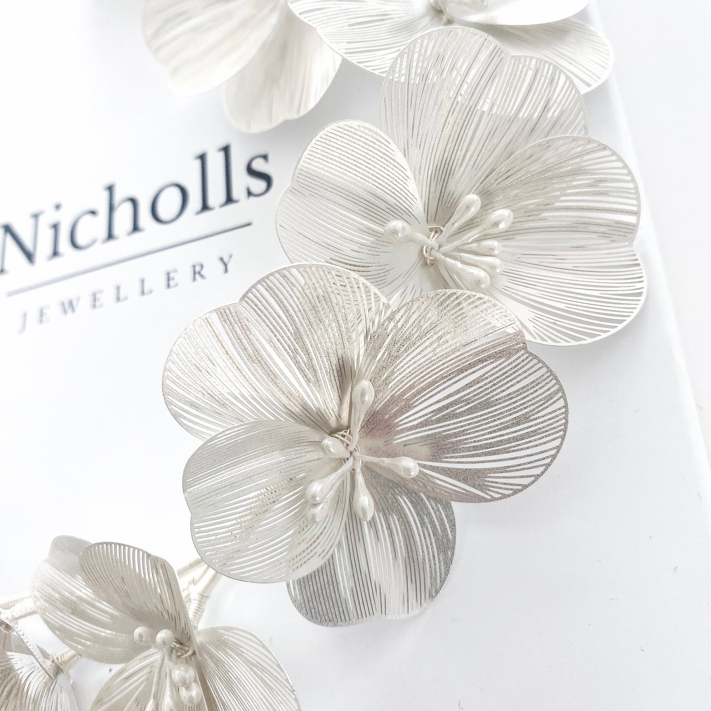 Light Silver Flower Headband/Vine