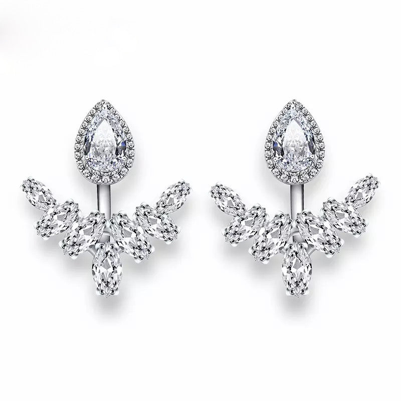 Wish Crystal Jacket Earrings