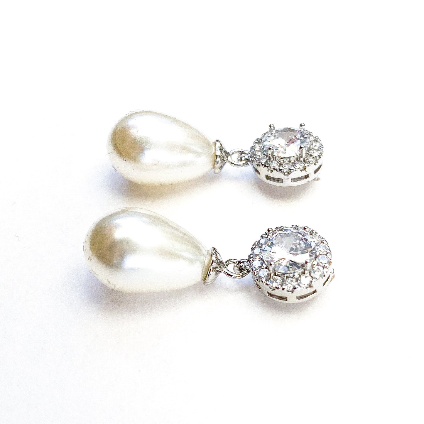 Promise Pearl and Crystal Earrings