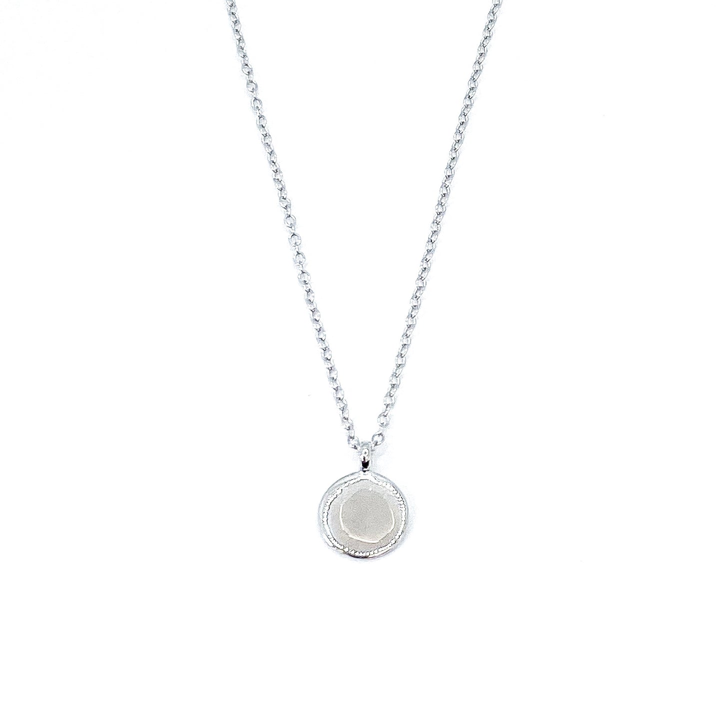 Silver Disc Necklace