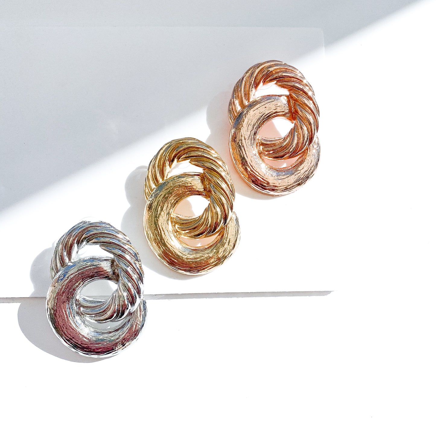 Grecian Gold Hoop Earrings