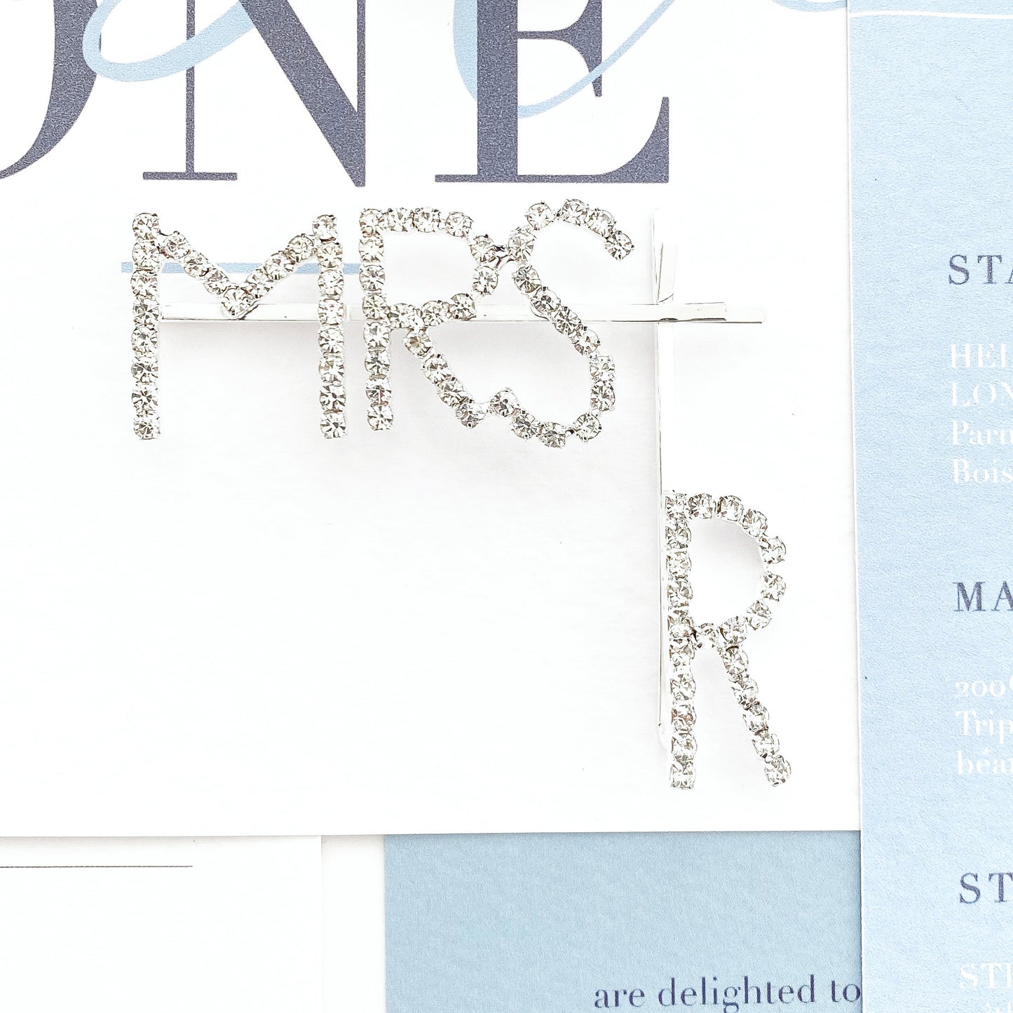 MRS HAIR SLIDE WITH INITIAL