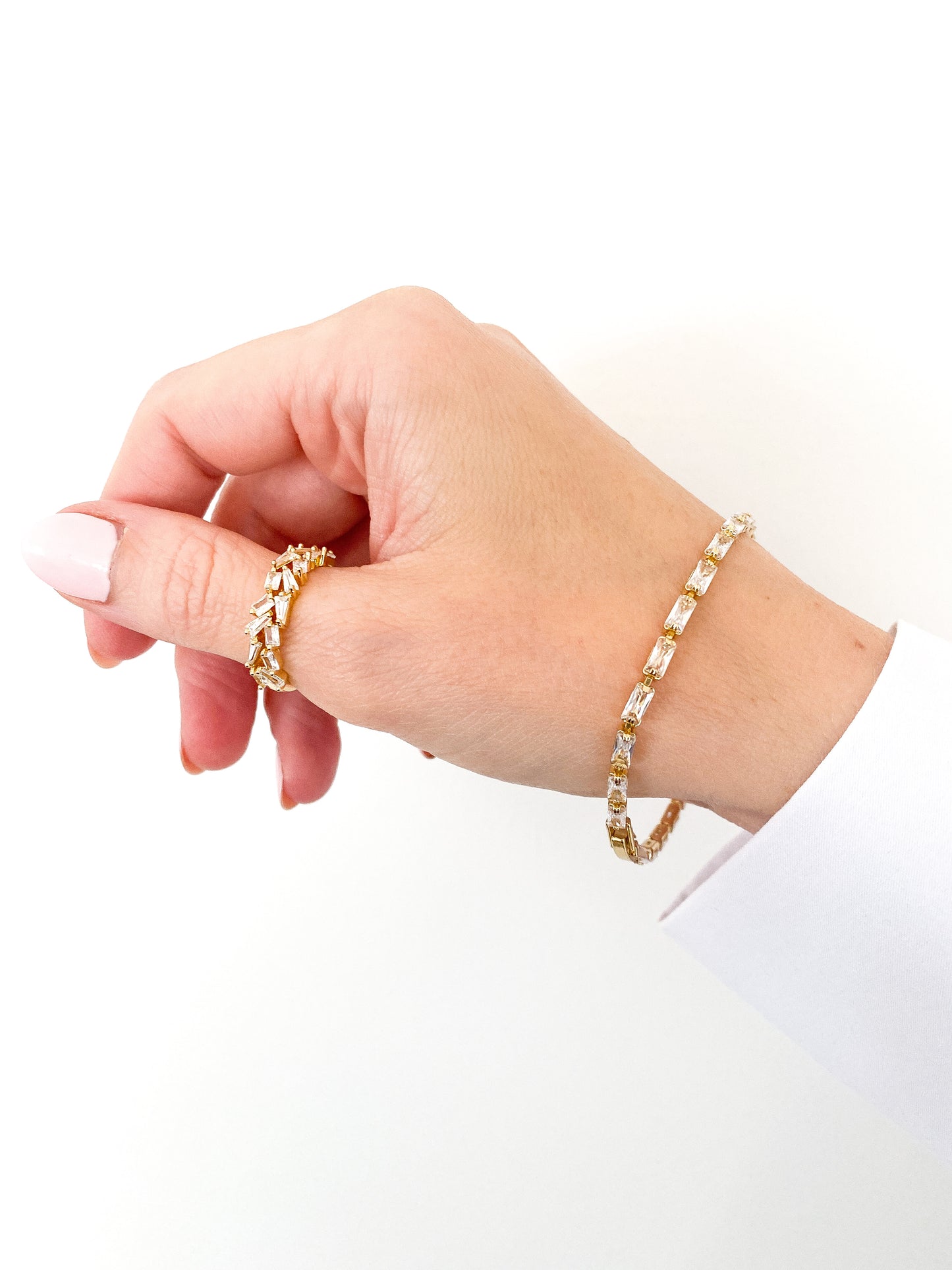 Claire Baguette Cut Tennis Bracelet