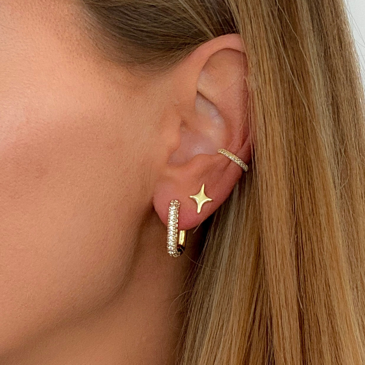 Backward on sale loop earrings