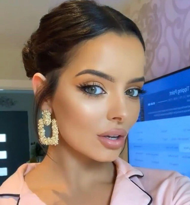 Luxe Square Gold Earrings - Nicholls Jewellery