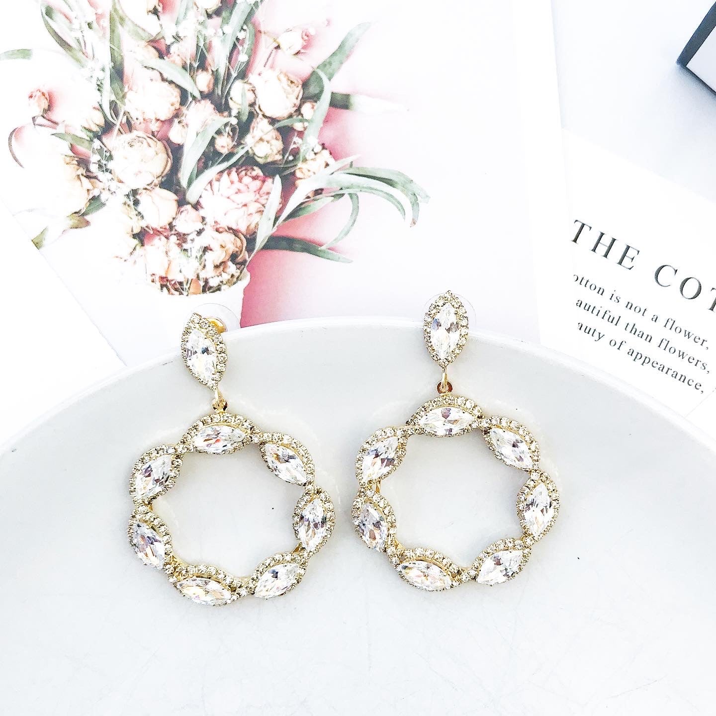 Marley Gold Earrings - Nicholls Jewellery