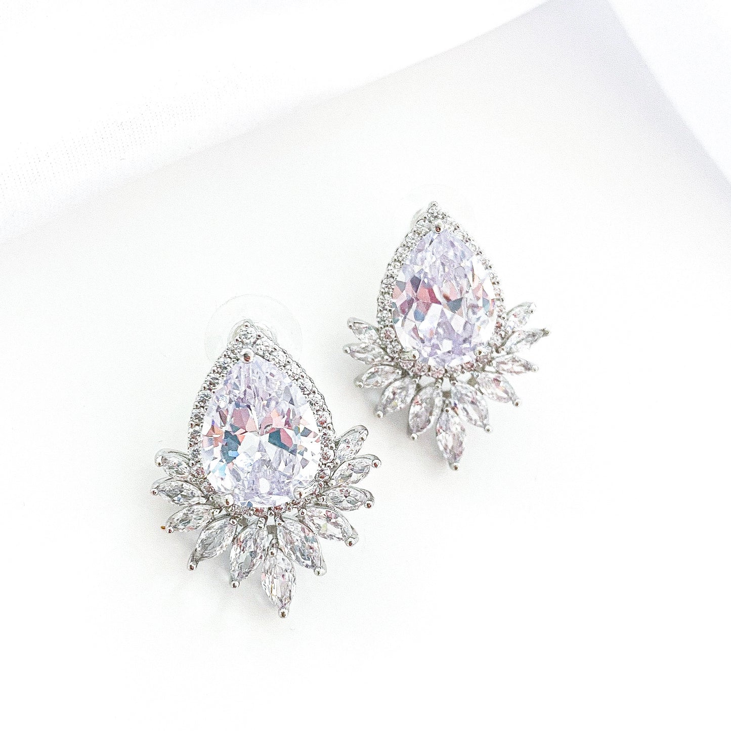 Majesty Teardrop Crystal Earrings