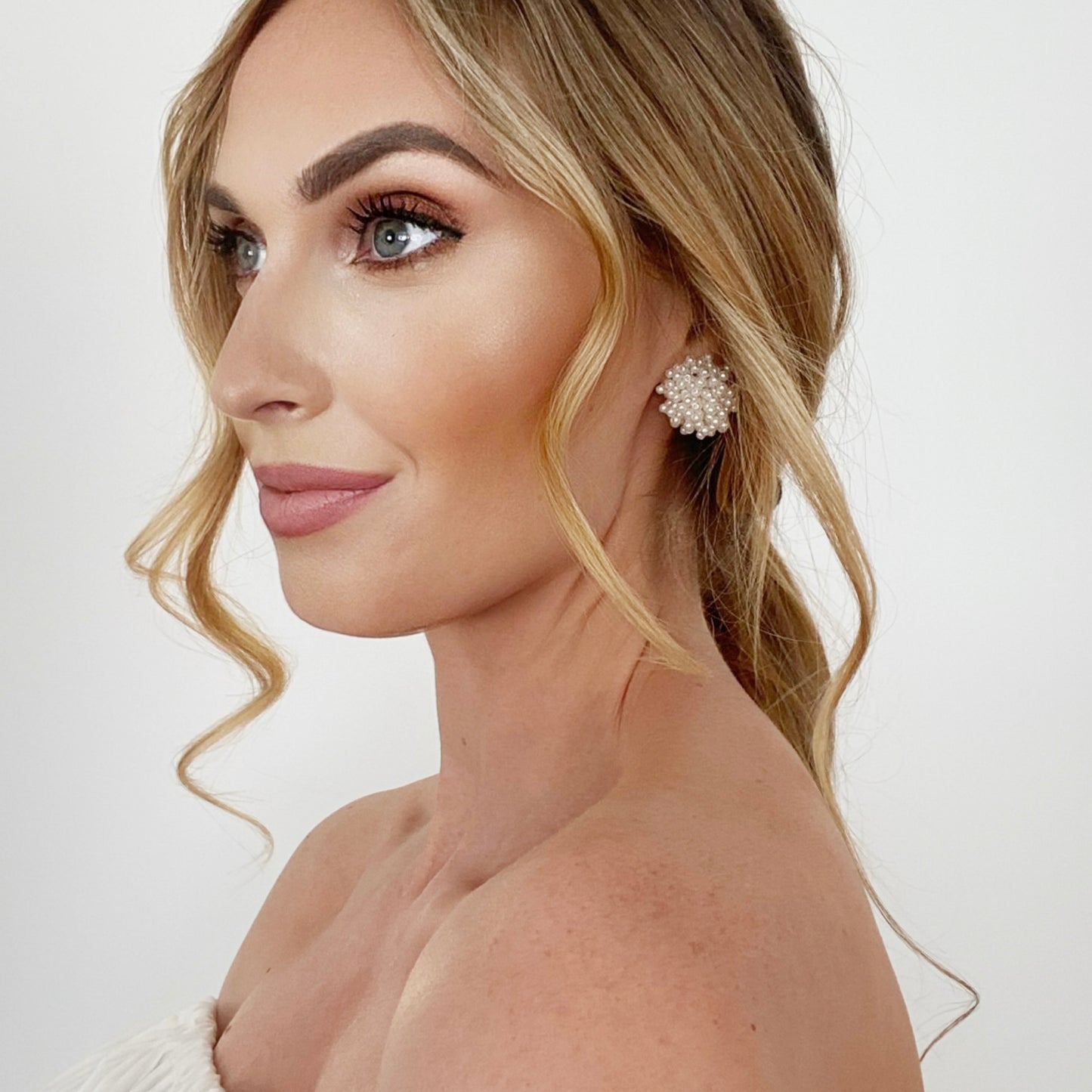 pearl earrings, cluster pearl earrings, cluster, pearls, wedding, wedding earrings, pearl wedding earrings, unique wedding earrings, lightweight wedding earrings, wedding jewellery, bridesmaid earrings, pearl bridesmaid earrings, pearl jewellery, bridesmaid jewellery, bride earrings, bridal earrings, bridal pearl earrings