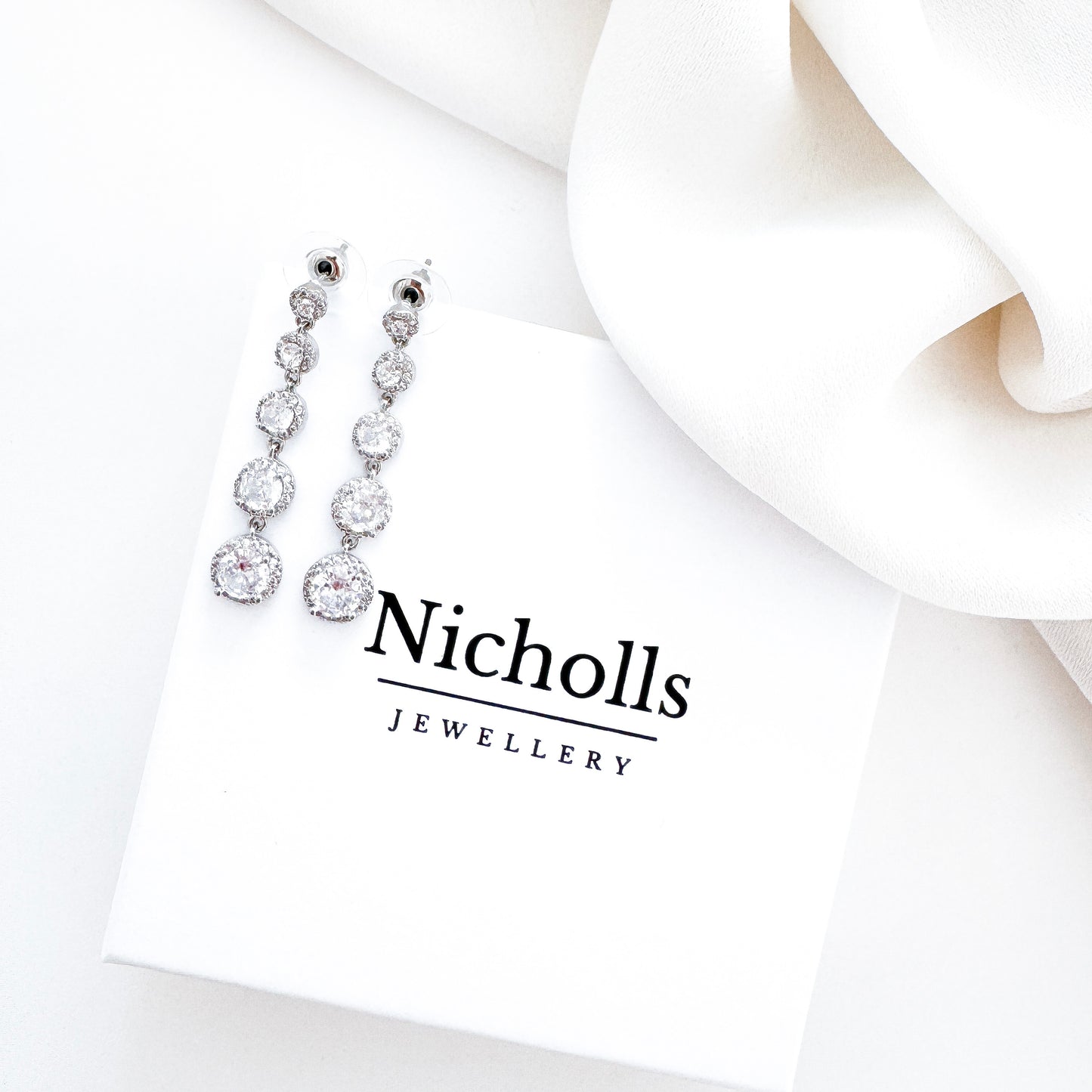 Cubic Zirconia Drop Earrings | Bridal, Bridesmaid & Occasion Jewellery