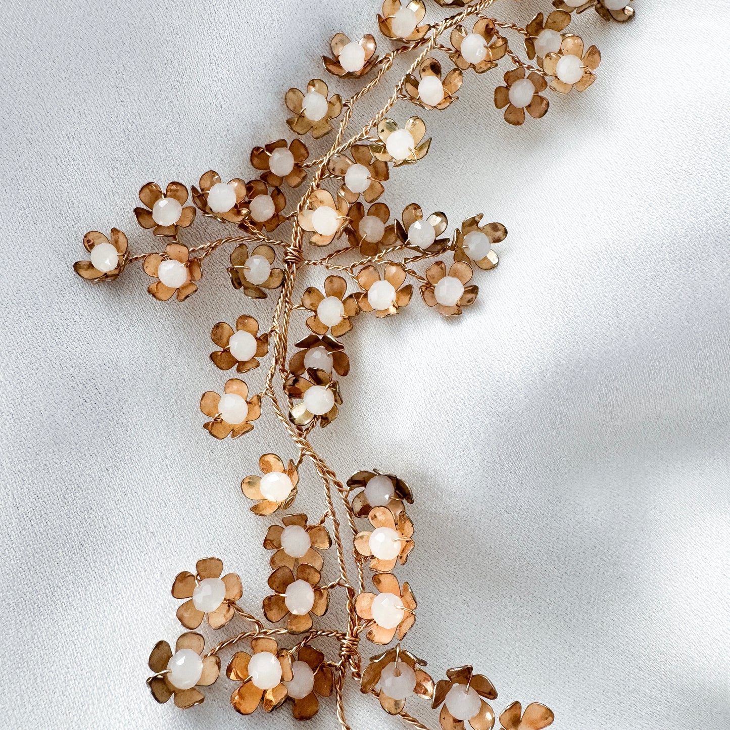 Petite Gold Flower Flexible Hair Vine