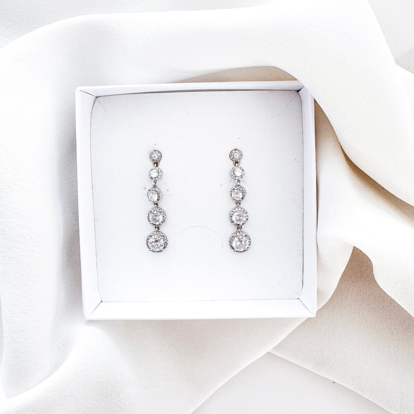 Cubic Zirconia Drop Earrings | Bridal, Bridesmaid & Occasion Jewellery