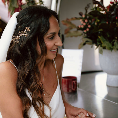 Petite Gold Flower Flexible Hair Vine