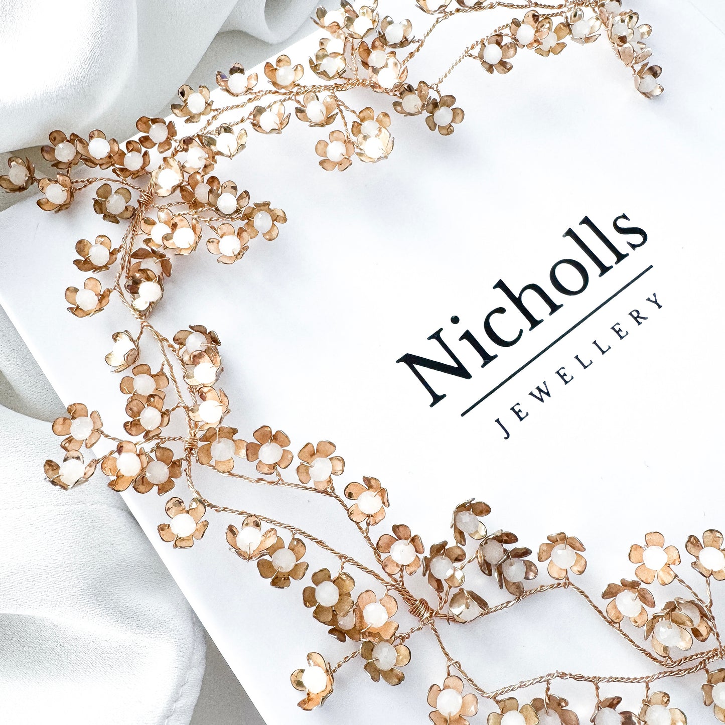 Petite Gold Flower Flexible Hair Vine