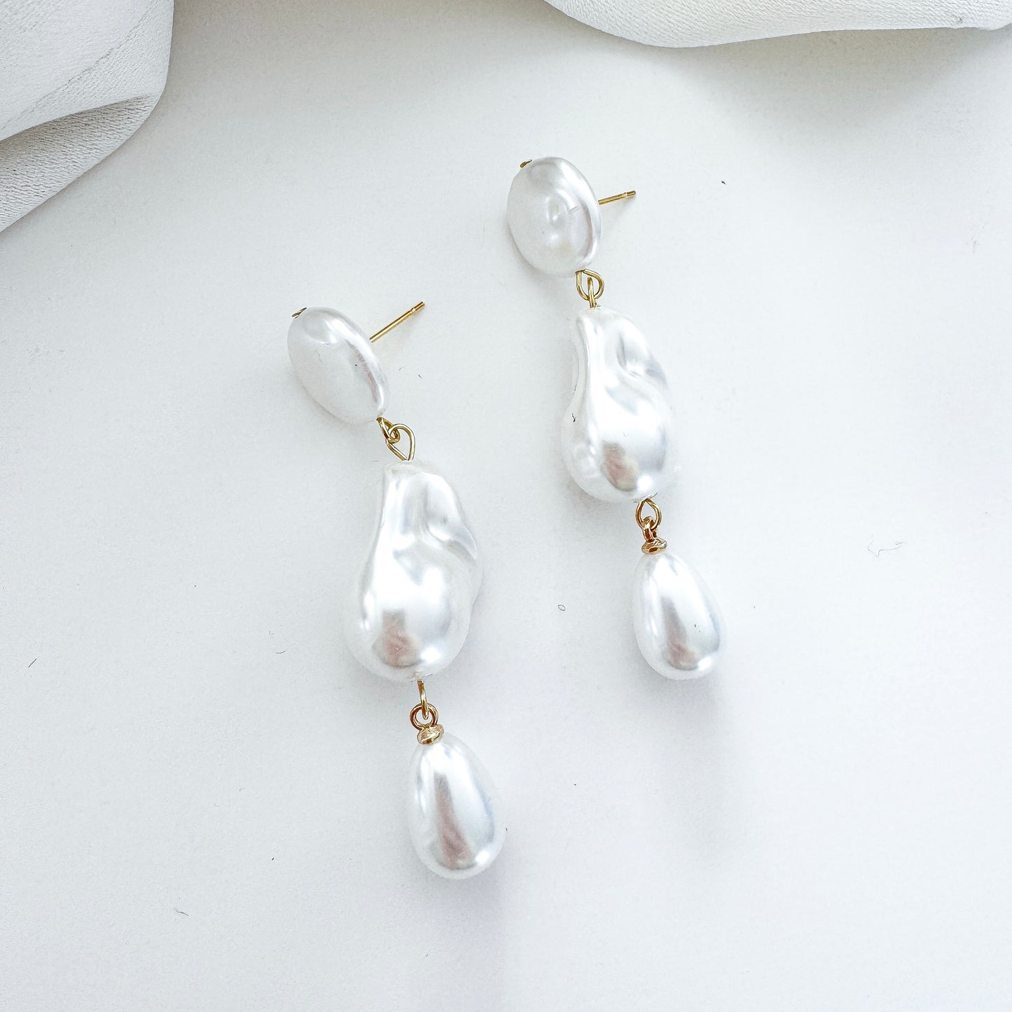 Imitation Pearl Cloud Dreamer Statement Earrings