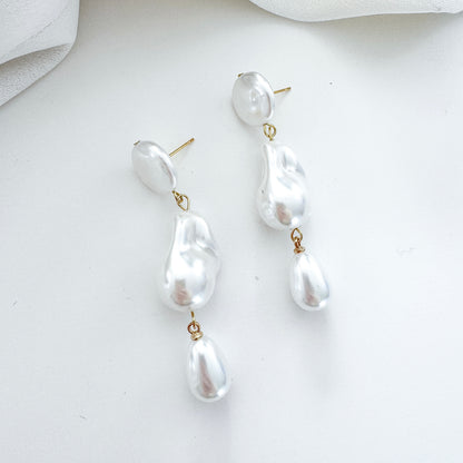 Imitation Pearl Cloud Dreamer Statement Earrings