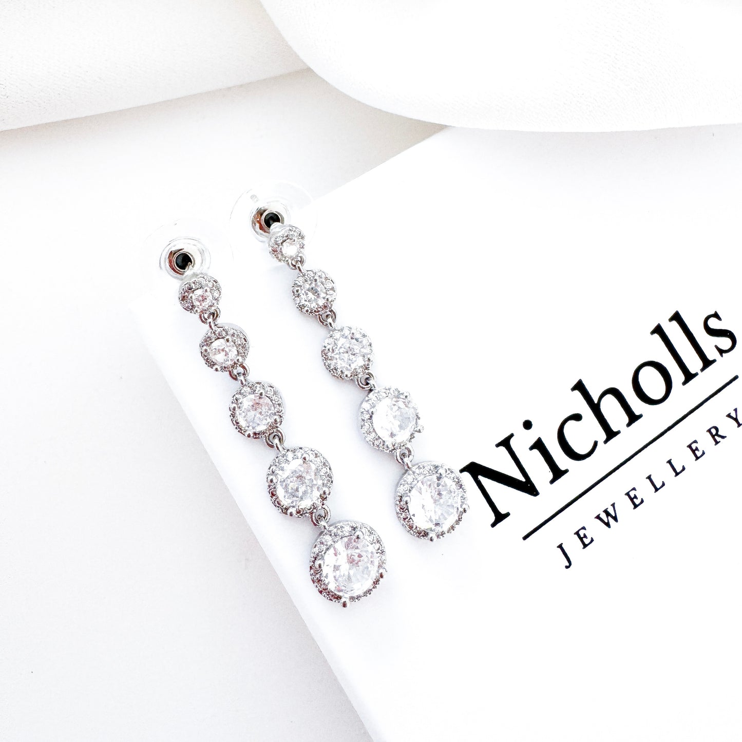 Cubic Zirconia Drop Earrings | Bridal, Bridesmaid & Occasion Jewellery