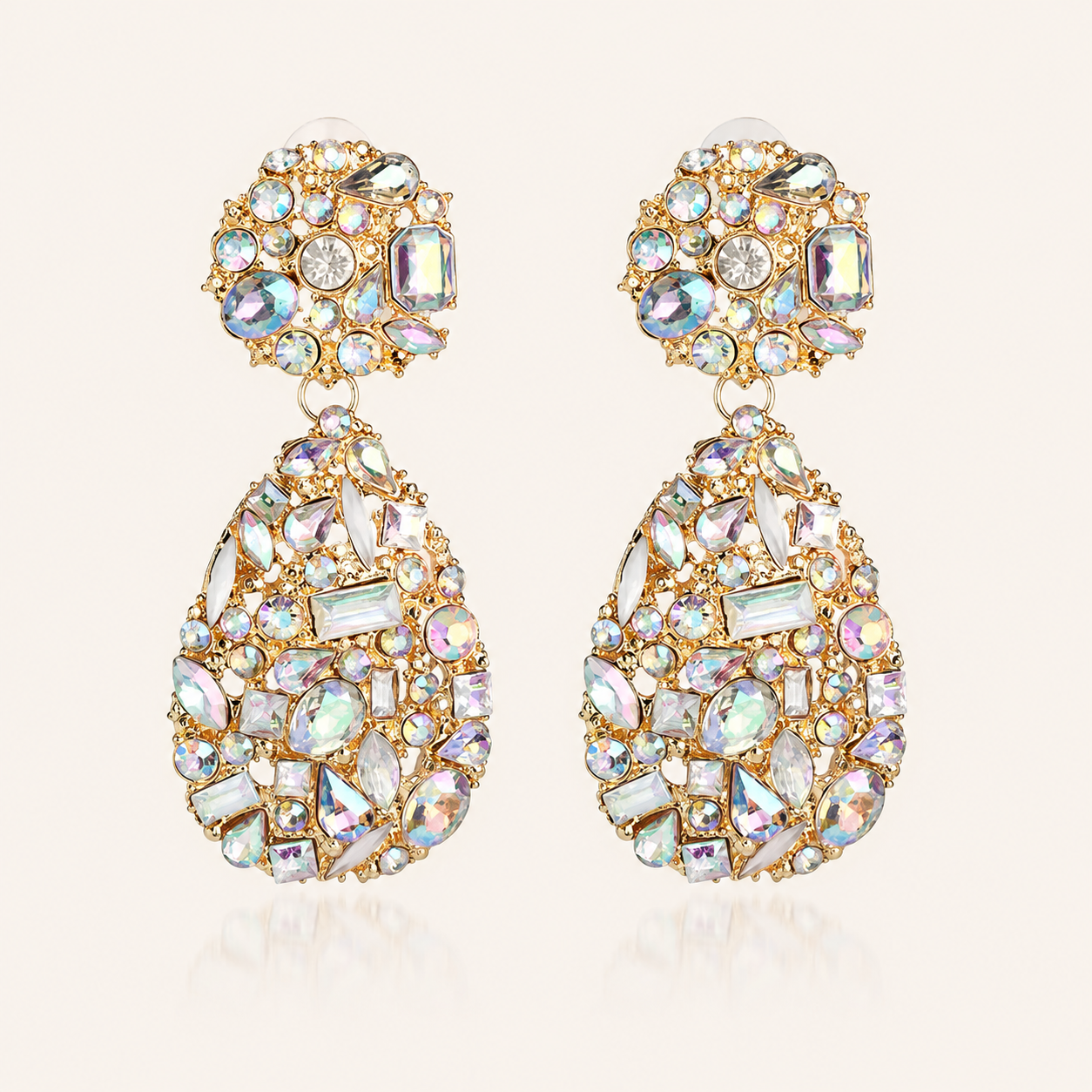 Sparkly Statement Crystal Drop Earrings - Christmas, Bridal and Party Jewellery