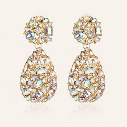 Sparkly Statement Crystal Drop Earrings - Christmas, Bridal and Party Jewellery