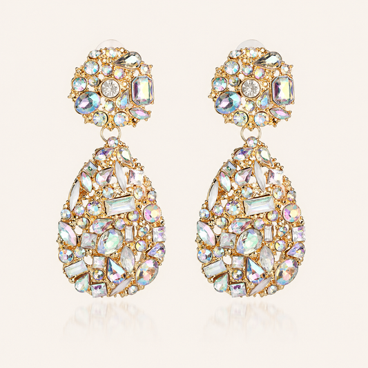 Sparkly Statement Crystal Drop Earrings - Christmas, Bridal and Party Jewellery