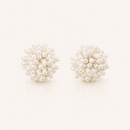 Lottie Cluster Pearl Earrings