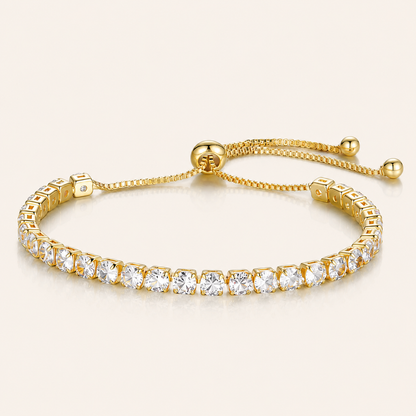 Gold Adjustable Tennis Bracelet