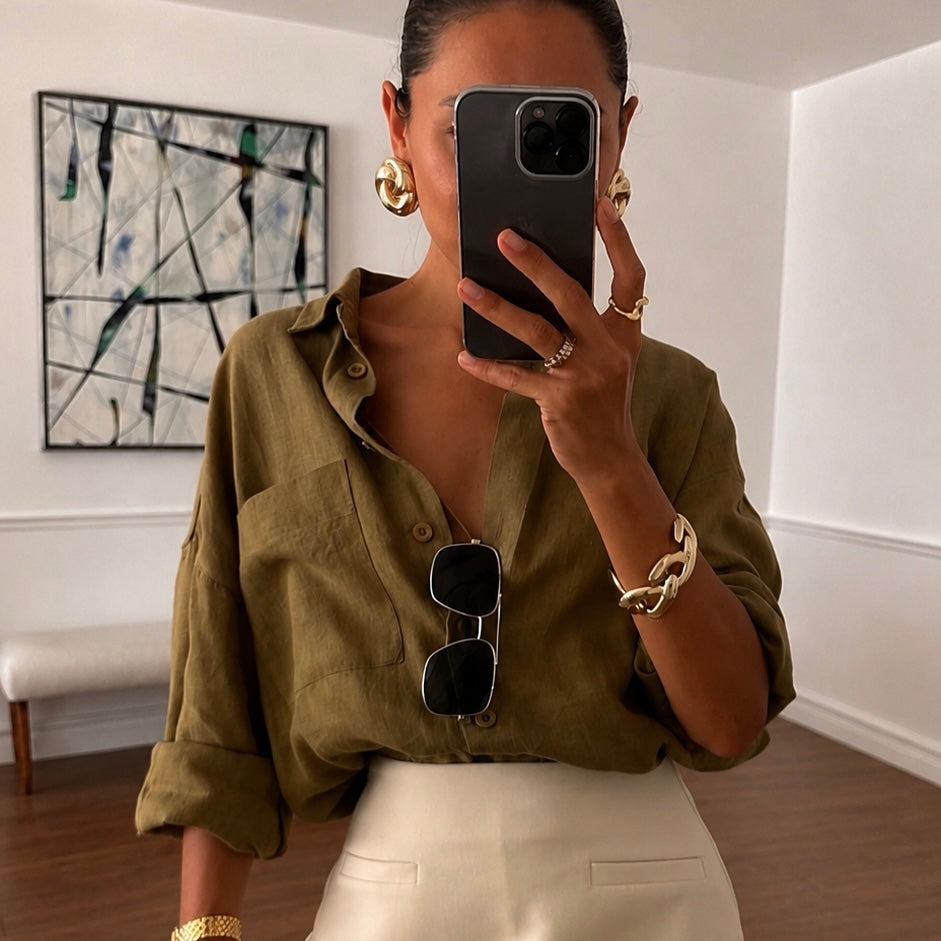 Gold Knot Statement Earrings | Lightweight Chunky Gold Stud Earrings