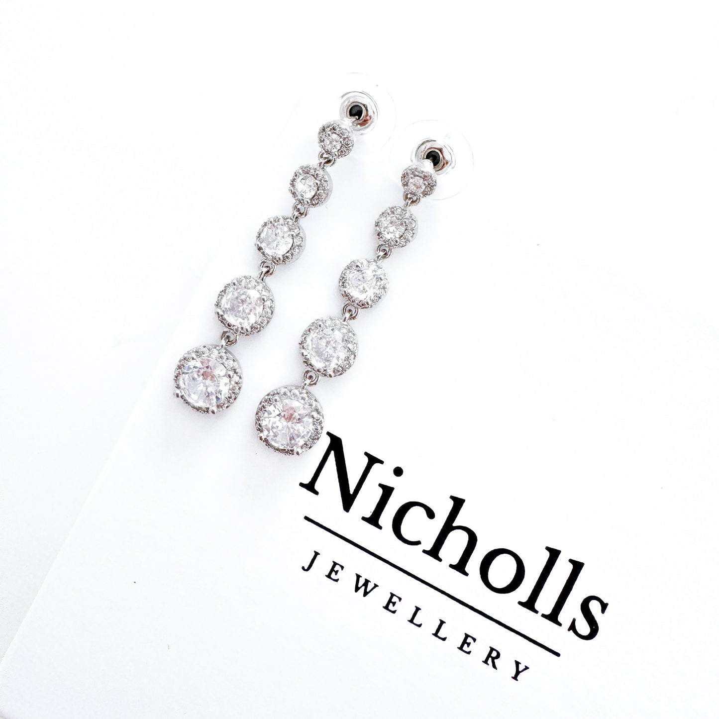 Cubic Zirconia Drop Earrings | Bridal, Bridesmaid & Occasion Jewellery