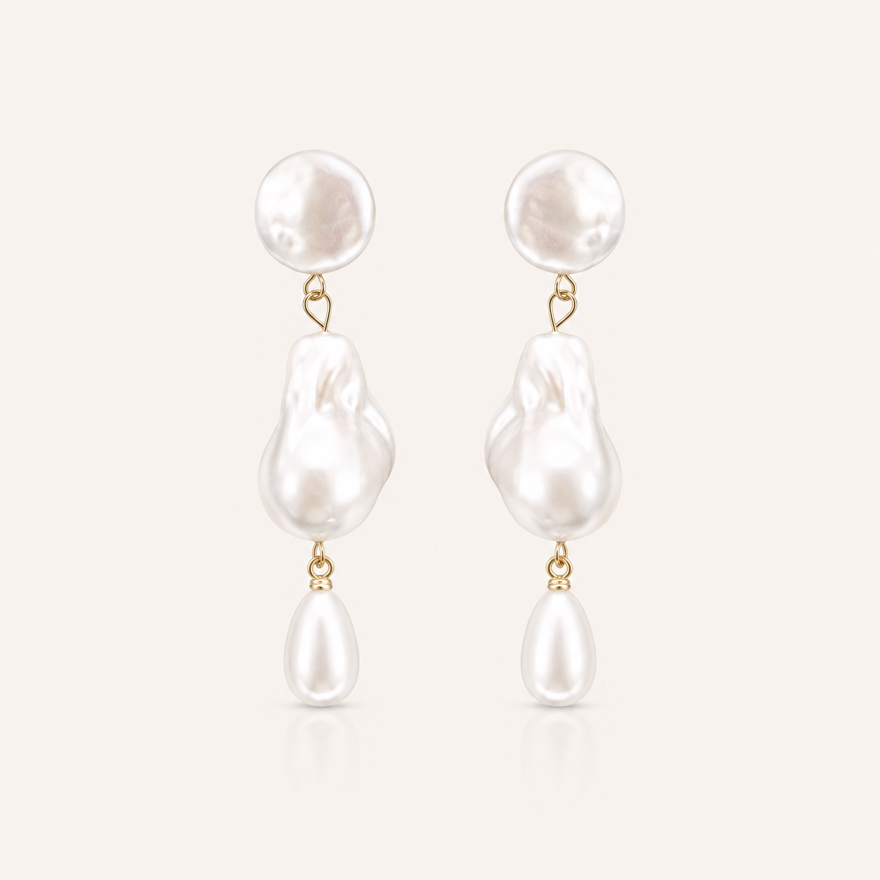 Imitation Pearl Cloud Dreamer Statement Earrings