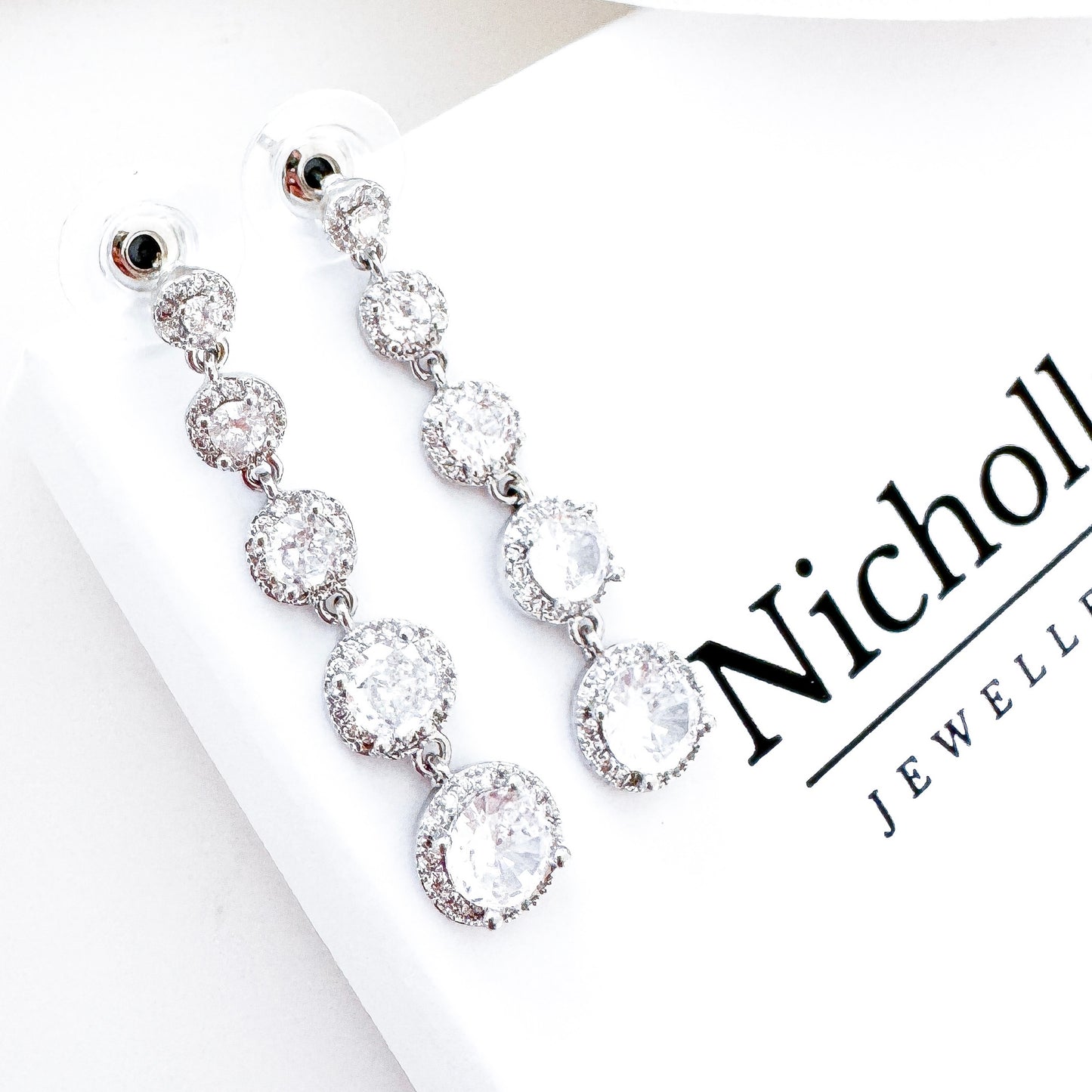 Cubic Zirconia Drop Earrings | Bridal, Bridesmaid & Occasion Jewellery