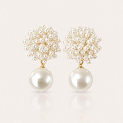 Charlotte Cluster Drop Earrings