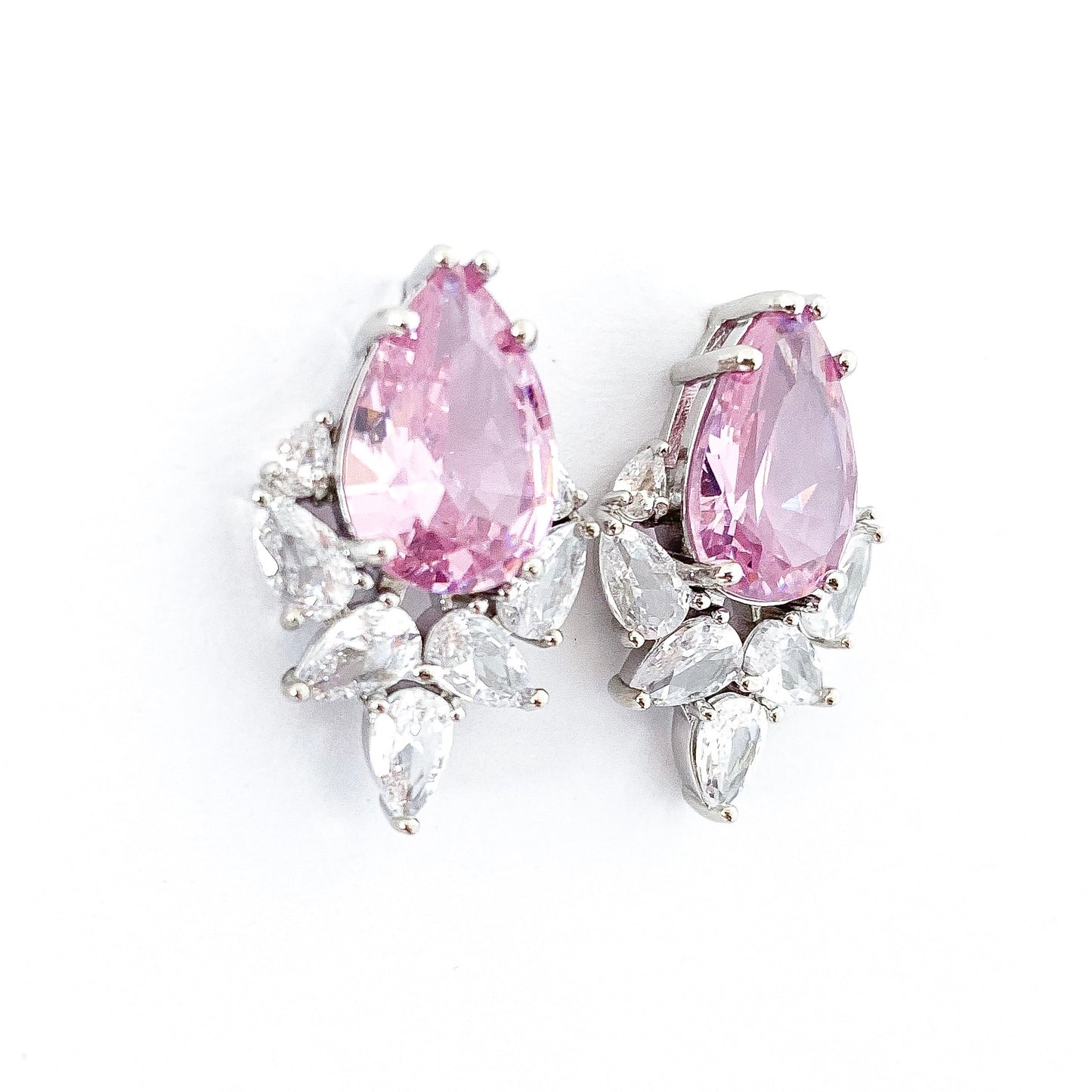 Liberté Pink Crystal Studs