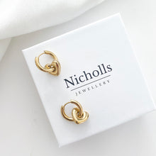 Load image into Gallery viewer, Detachable Heart Hoops
