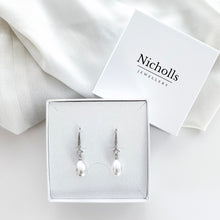 Load image into Gallery viewer, Pearl Drop Hook Earrings
