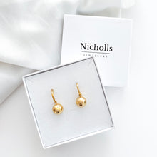 Load image into Gallery viewer, Solid Gold Ball Detachable Hoop Earrings
