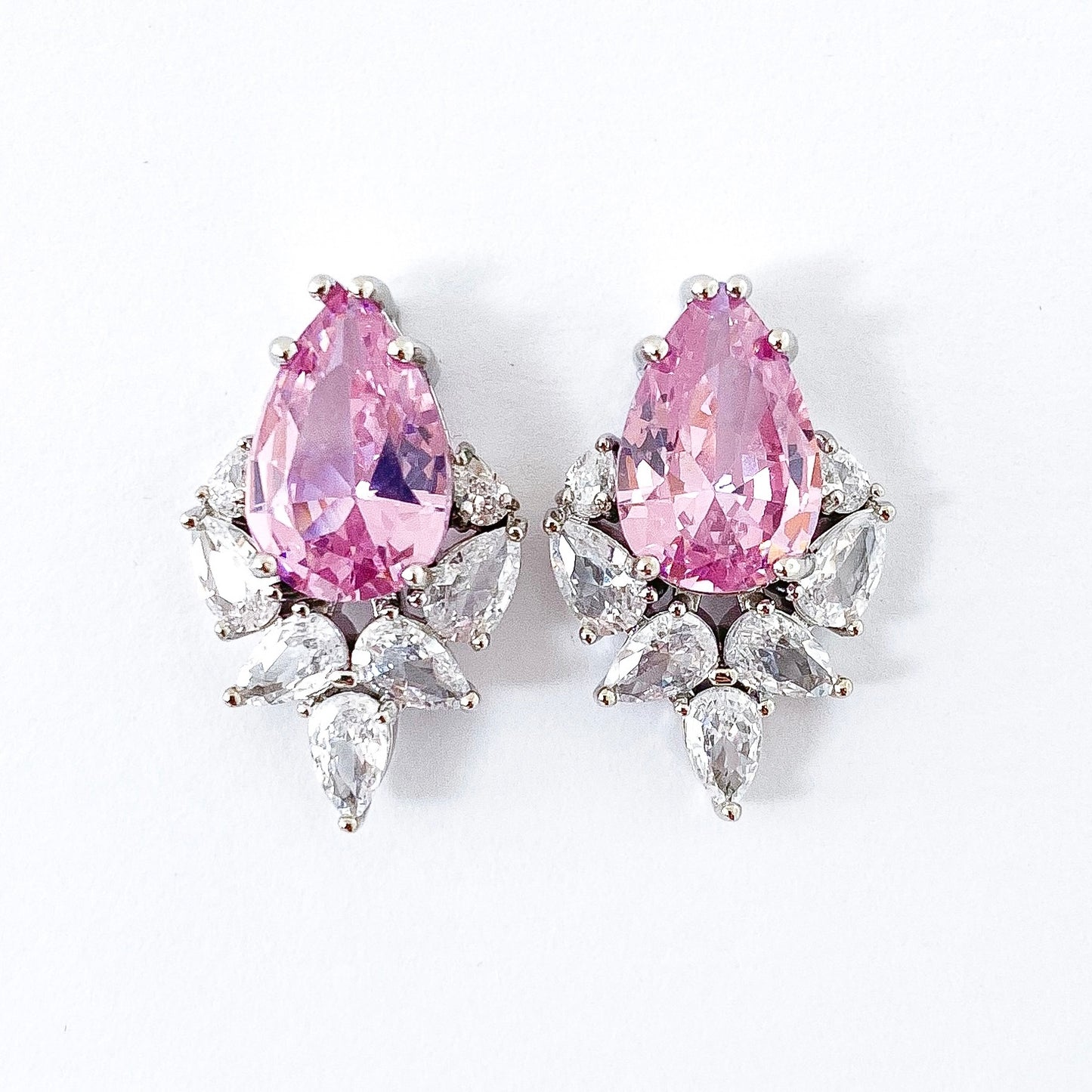 Liberté Pink Crystal Studs