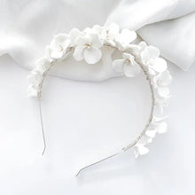 Load image into Gallery viewer, Porcelain White Flower Headband
