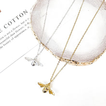 Load image into Gallery viewer, Silver Bee Necklace
