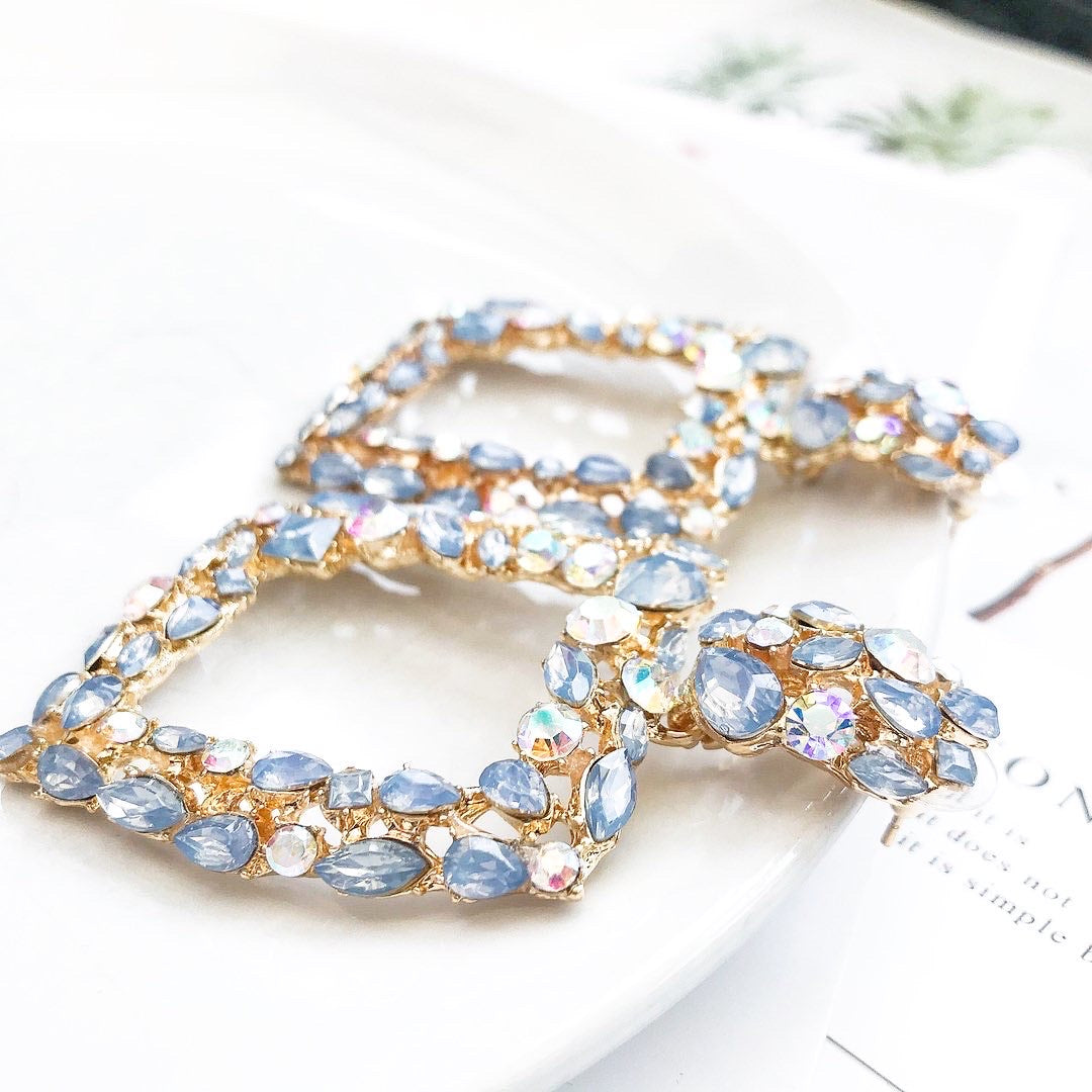 Venice Blue Crystal Earrings