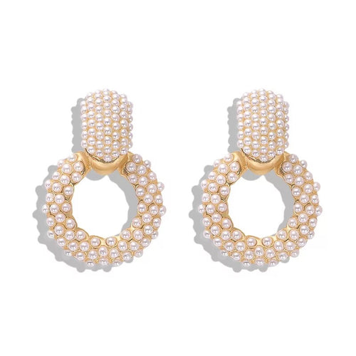 Lacy Pearl Hoop Earrings - Nicholls Jewellery